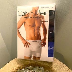 NEW Calvin Klein cotton stretch boxer briefs 3 pack